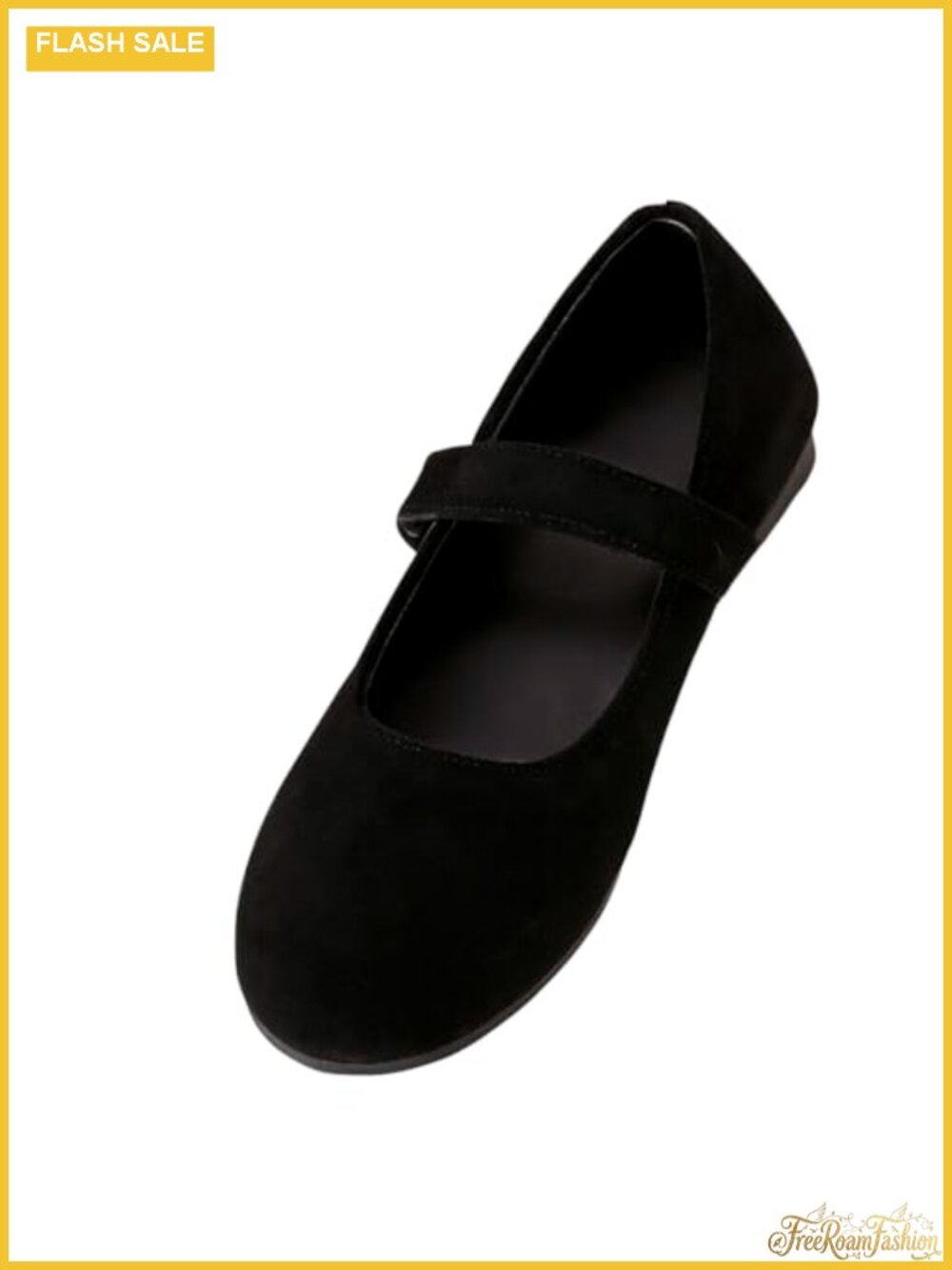 Wide Toe Box Mary Jane Flats Adjustable Buckle Comfort Ballet Shoes